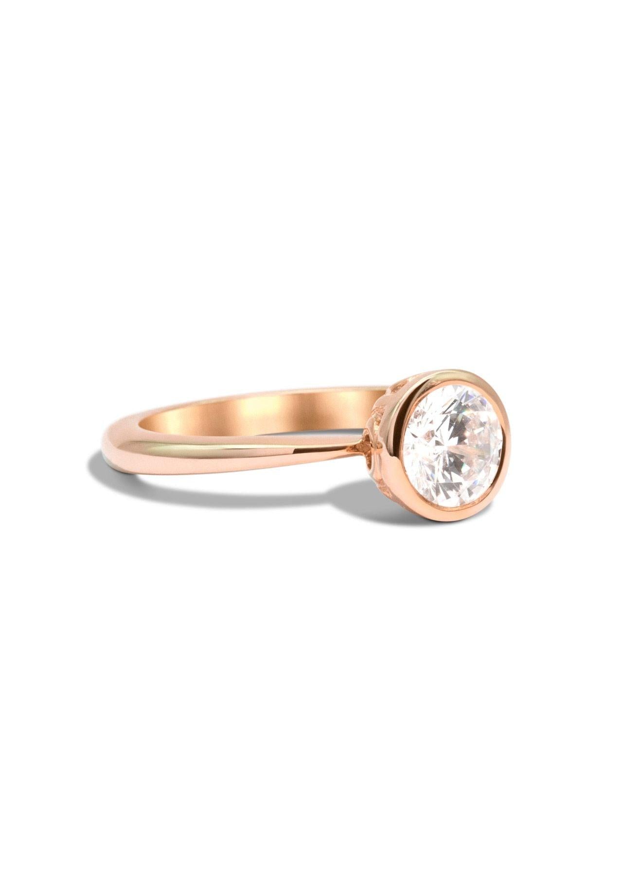 The Isabel Rose Gold Ring Setting - Molten Store