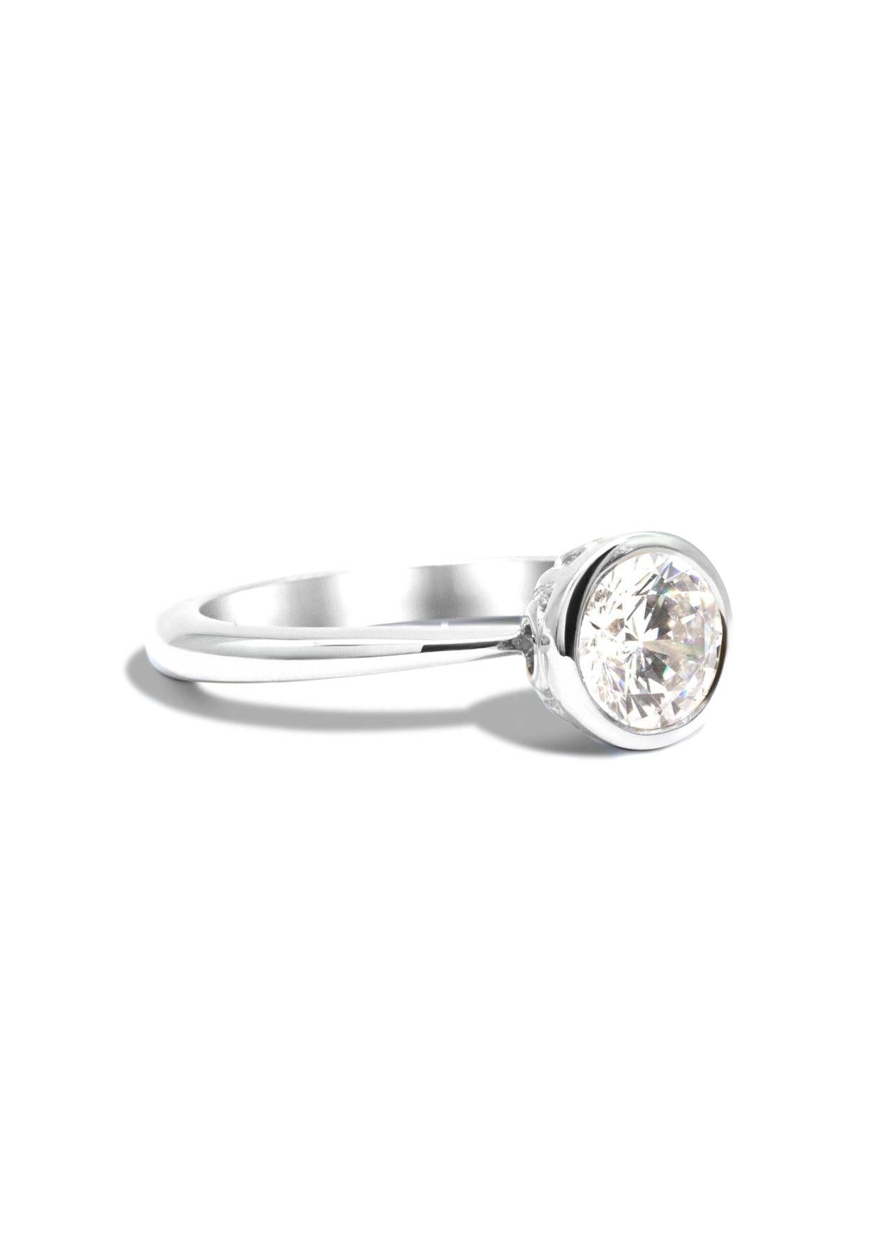 The Isabel White Gold Ring Setting - Molten Store