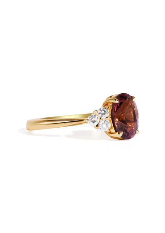 The Ivy Ring with 2.73ct Oval Tourmaline - Molten Store