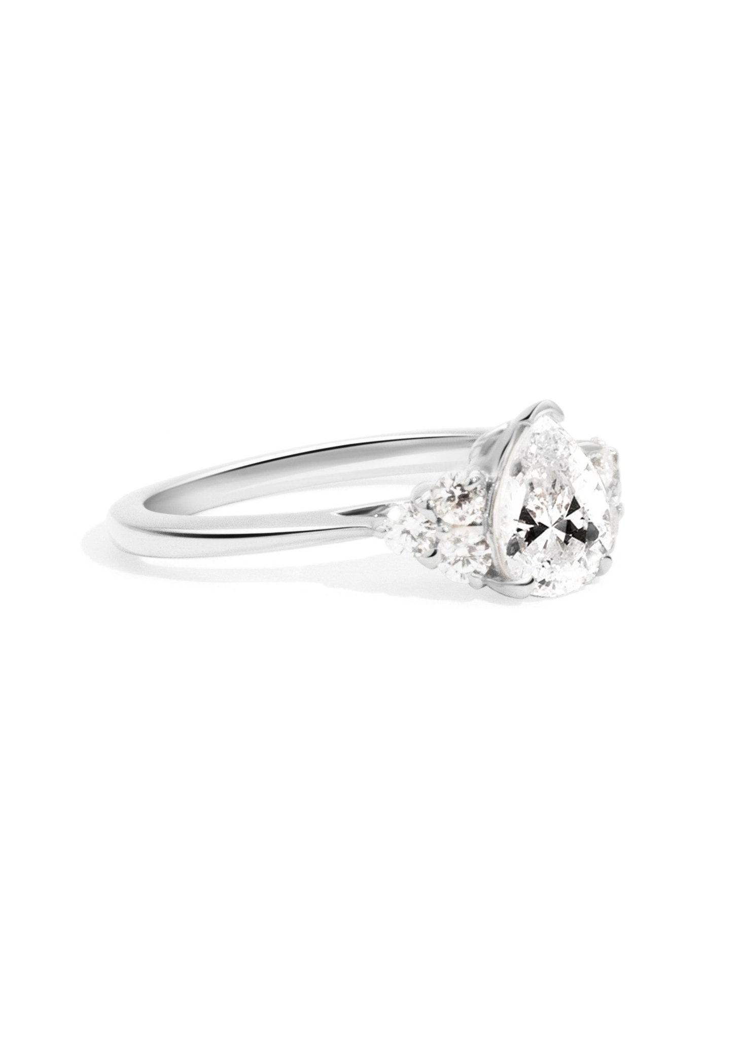 The Ivy White Gold Ring Setting - Molten Store