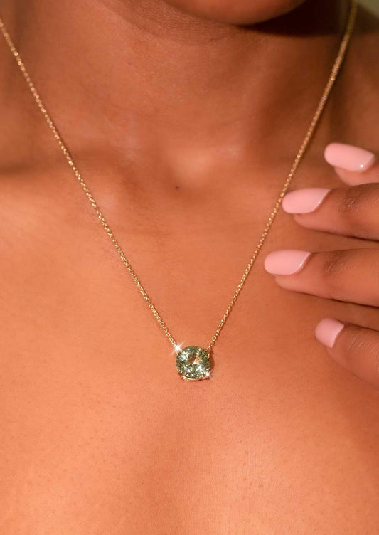 The Jasmine Necklace with 3.78ct Tourmaline - Molten Store