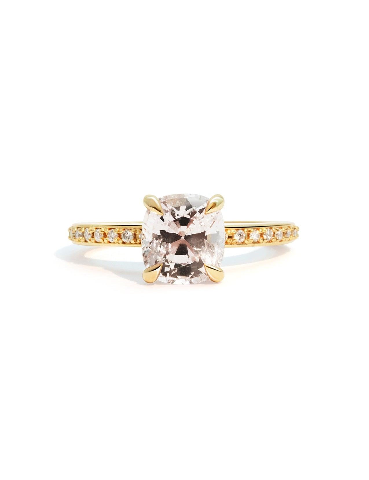 The Juliette Ring with 2.95ct Cushion Spinel - Molten Store