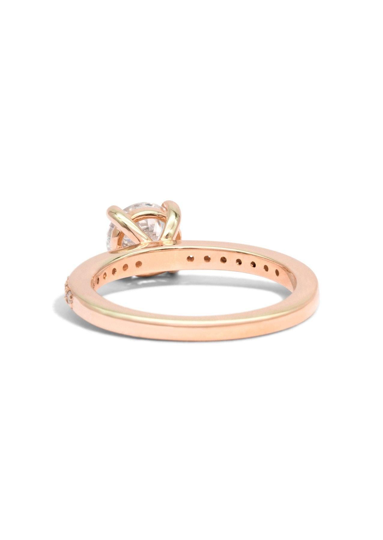 The Juliette Rose Gold Ring Setting - Molten Store