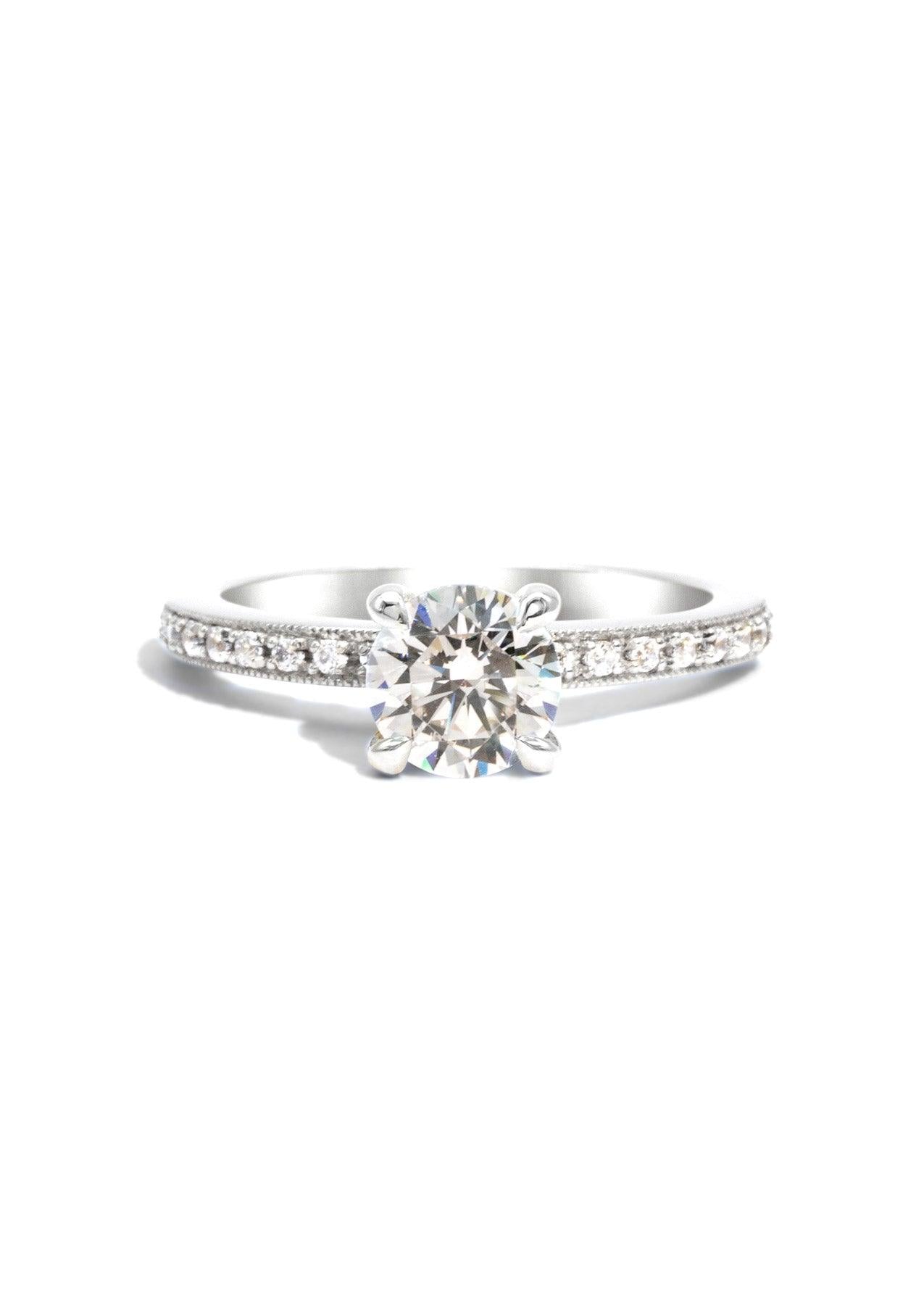 The Juliette White Gold Ring Setting - Molten Store