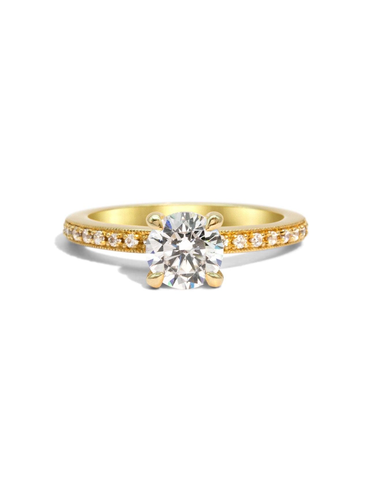 The Juliette Yellow Gold Ring Setting - Molten Store