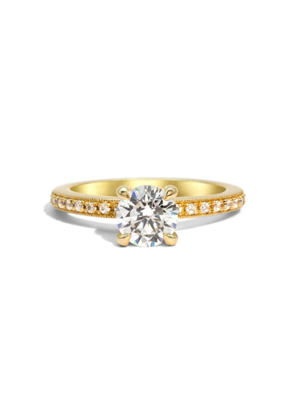 The Juliette Yellow Gold Ring Setting - Molten Store