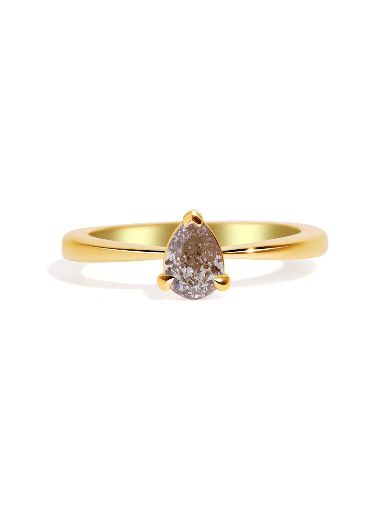 The June Ring with 0.71ct Pear Diamond - Molten Store