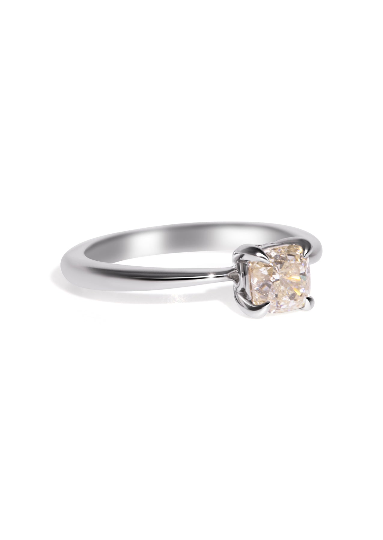 The June Ring with 1.01ct Cushion Diamond - Molten Store