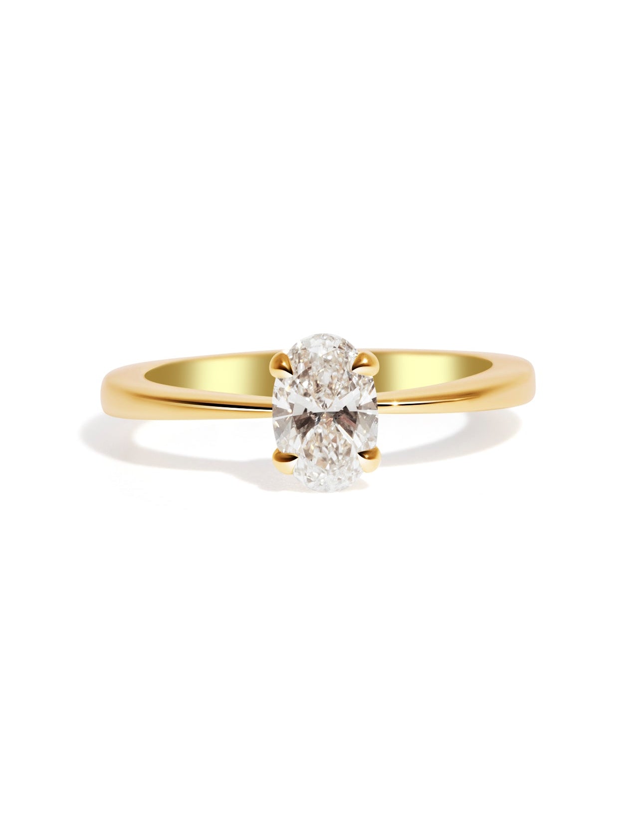 The June Ring with 1.01ct Oval Cultured Diamond - Molten Store