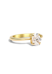 The June Ring with 1.03ct Oval Cultured Diamond - Molten Store