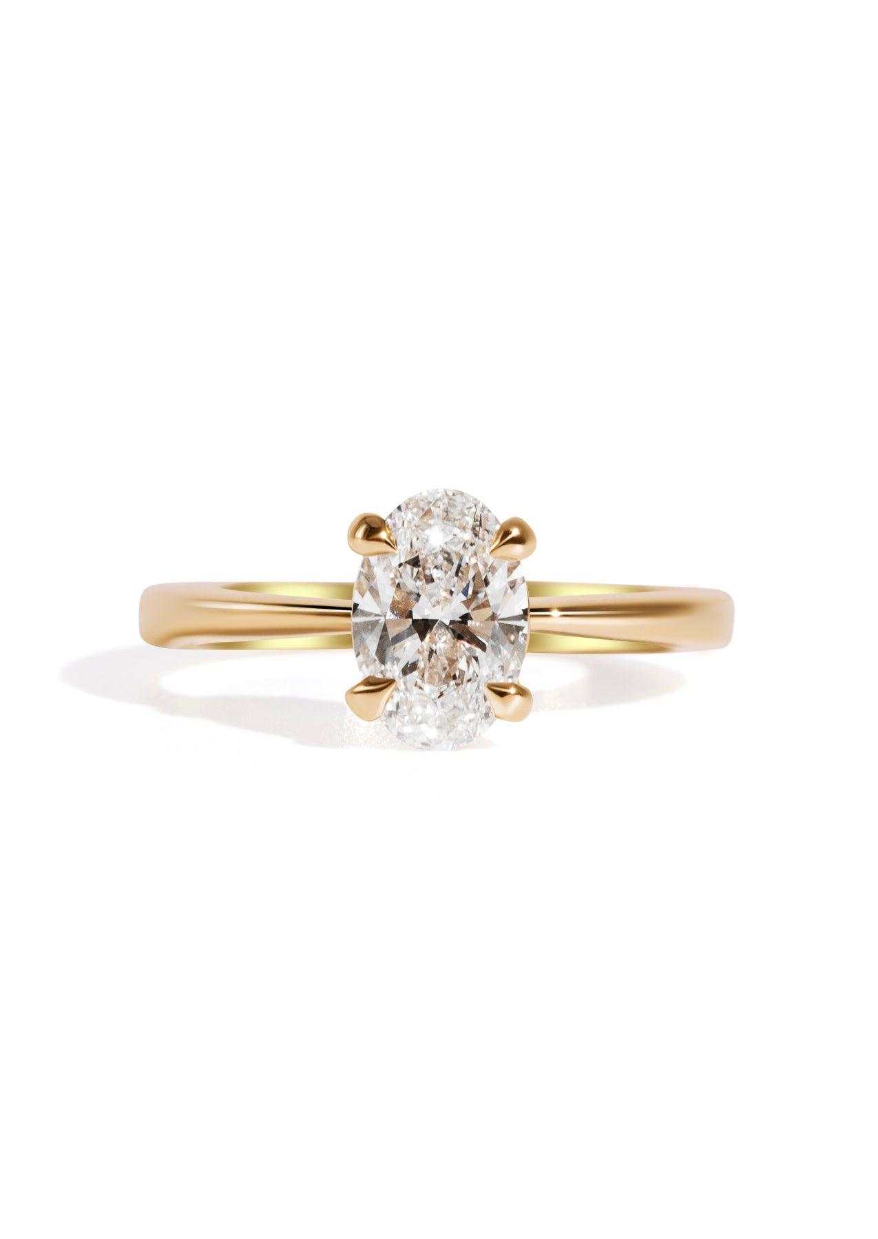 The June Ring with 1.11ct Oval Cultured Diamond - Molten Store