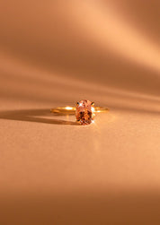 The June Ring with 1.29ct Oval Morganite - Molten Store