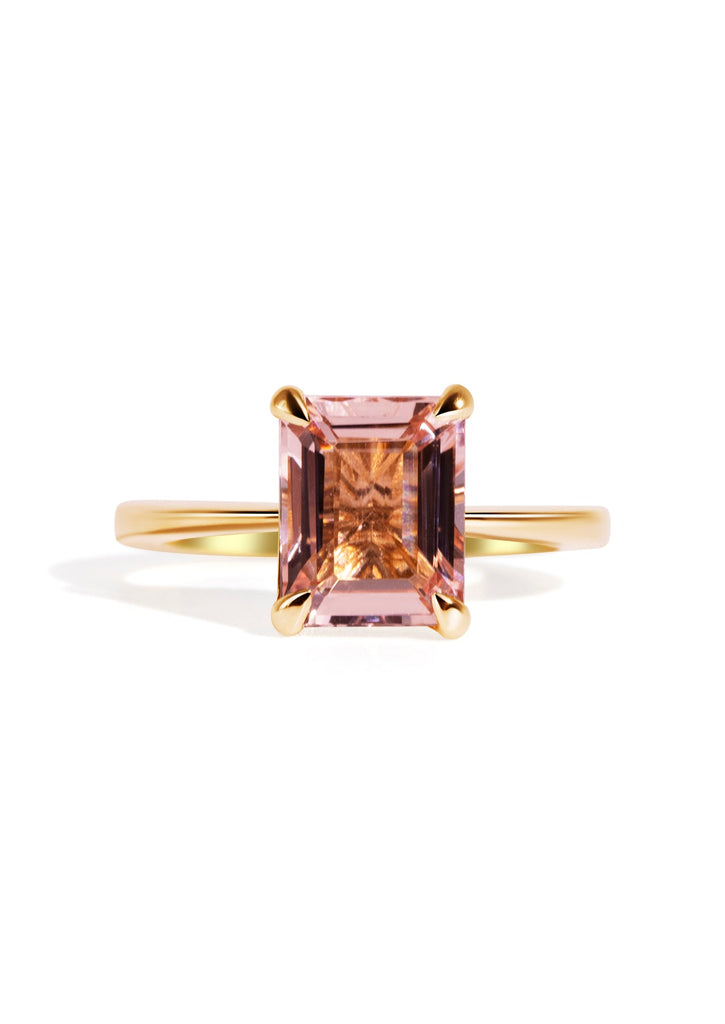 The June Ring with 1.30ct Emerald Morganite - Molten Store