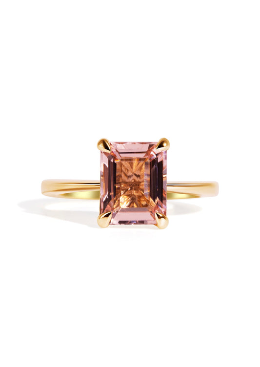 The June Ring with 1.30ct Emerald Morganite - Molten Store