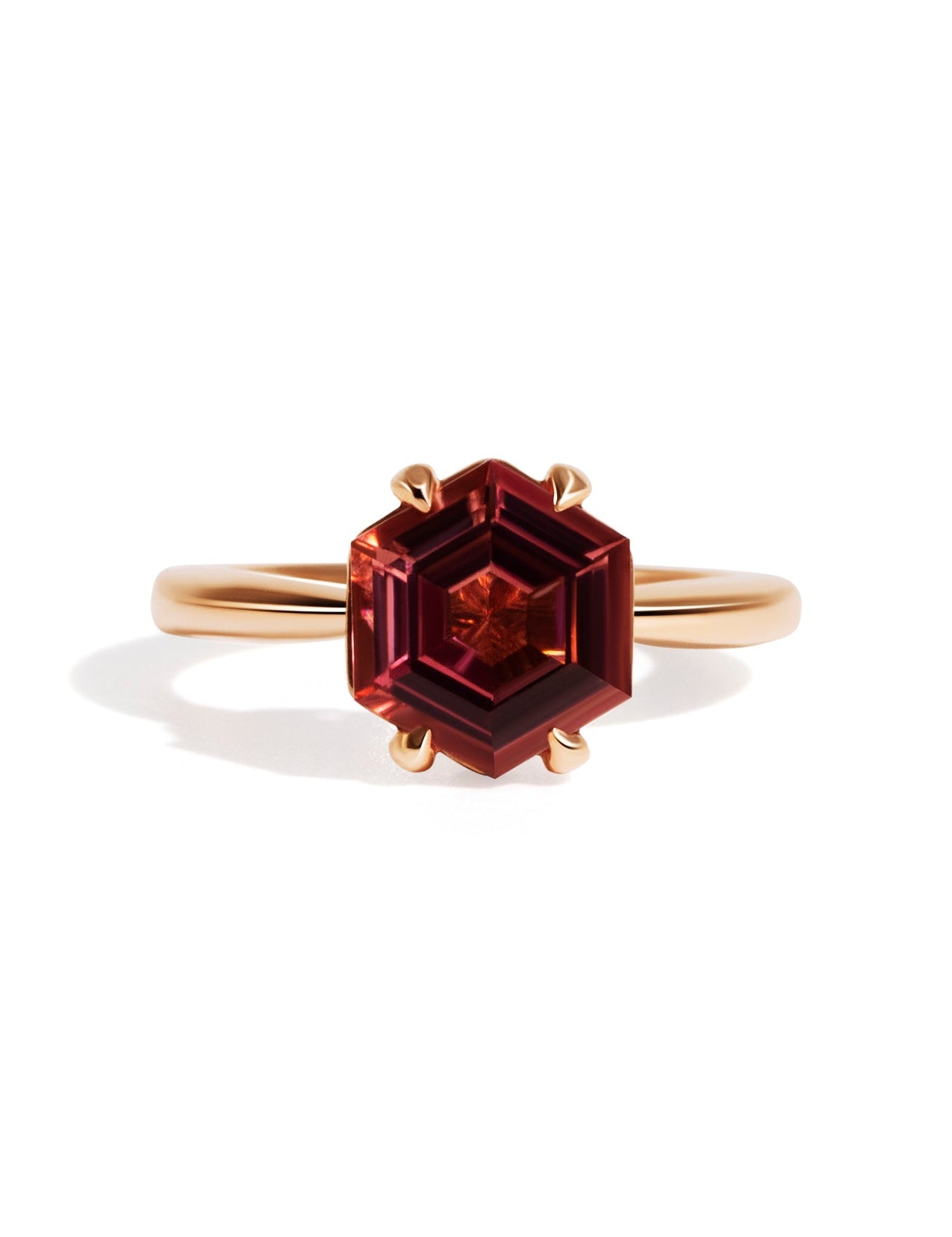 The June Ring with 2.47ct Hexagon Tourmaline - Molten Store