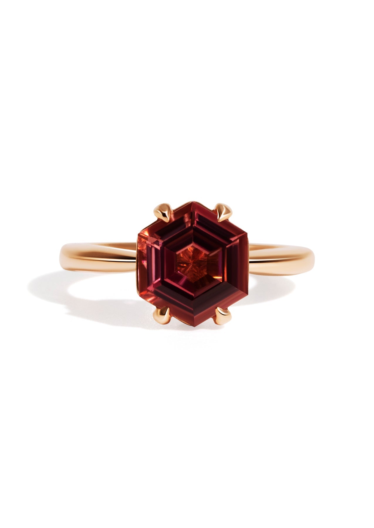 The June Ring with 2.47ct Hexagon Tourmaline - Molten Store