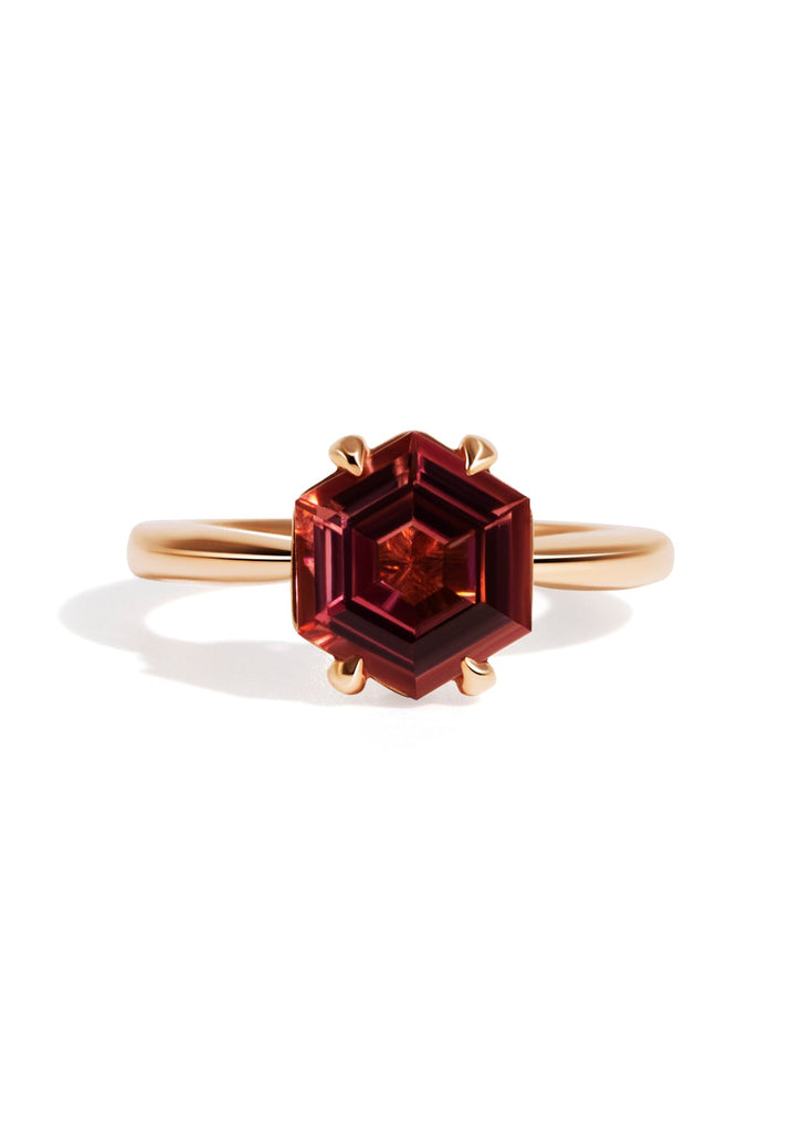 The June Ring with 2.47ct Hexagon Tourmaline - Molten Store