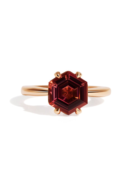 The June Ring with 2.47ct Hexagon Tourmaline - Molten Store