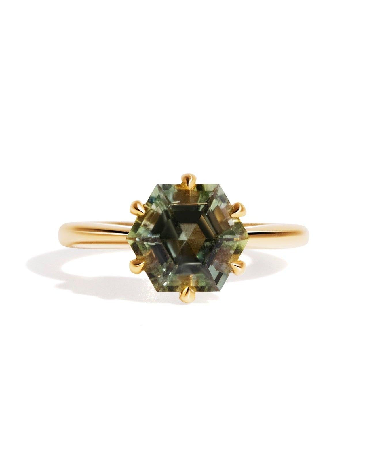 The June Ring with 2.88ct Hexagon Tourmaline - Molten Store