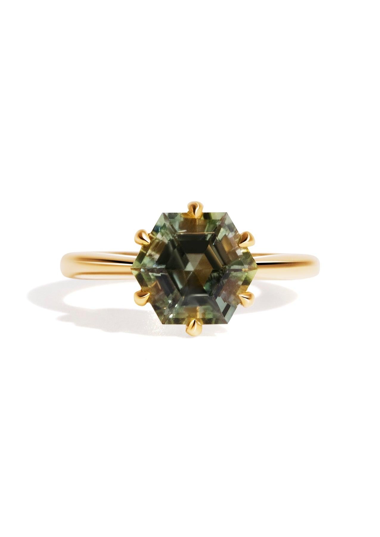 The June Ring with 2.88ct Hexagon Tourmaline - Molten Store