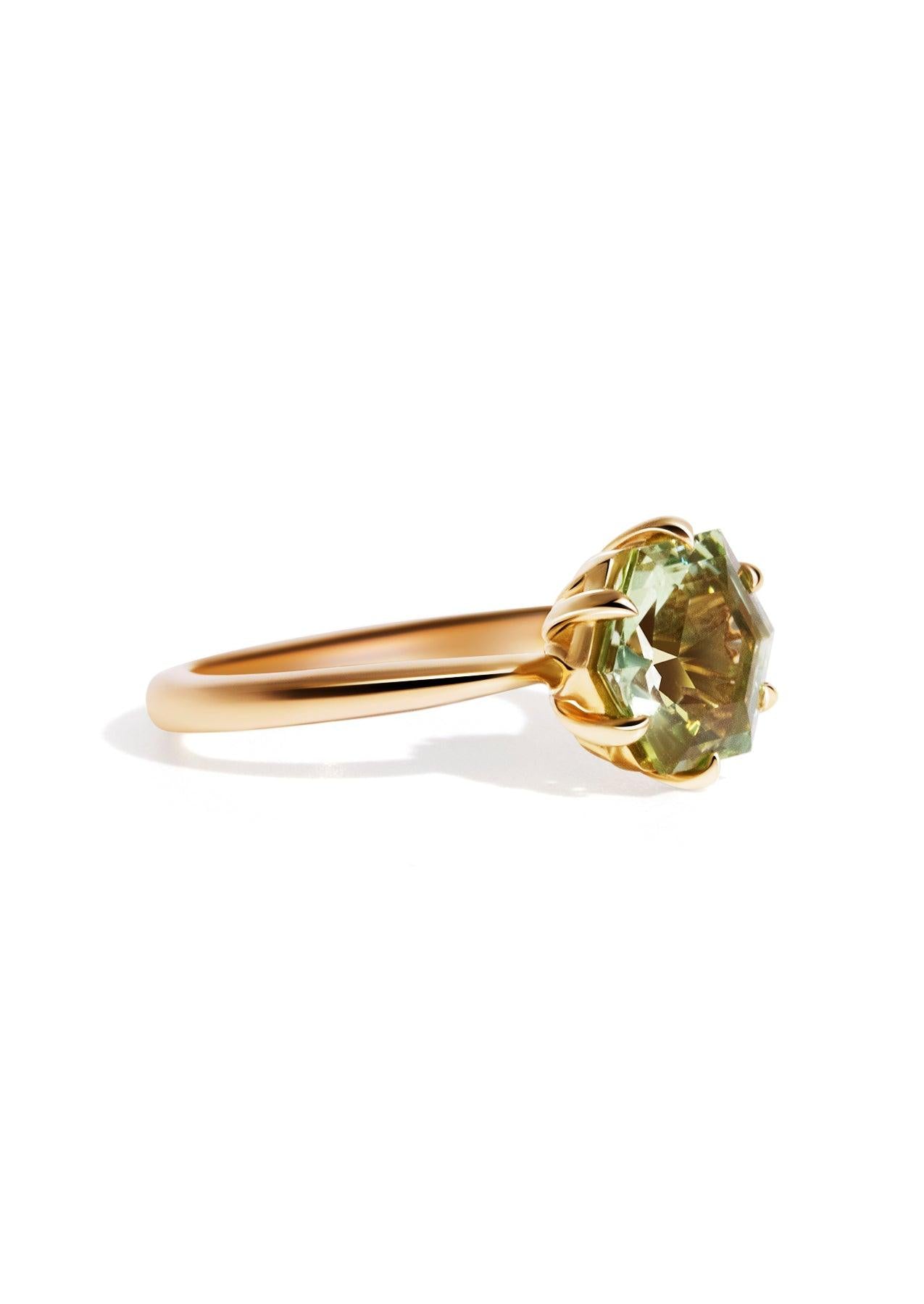 The June Ring with 2.88ct Hexagon Tourmaline - Molten Store