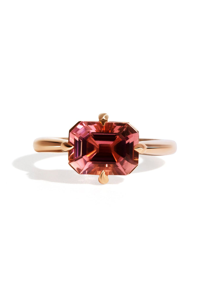 The June Ring with 2.94ct Emerald Pink Tourmaline - Molten Store