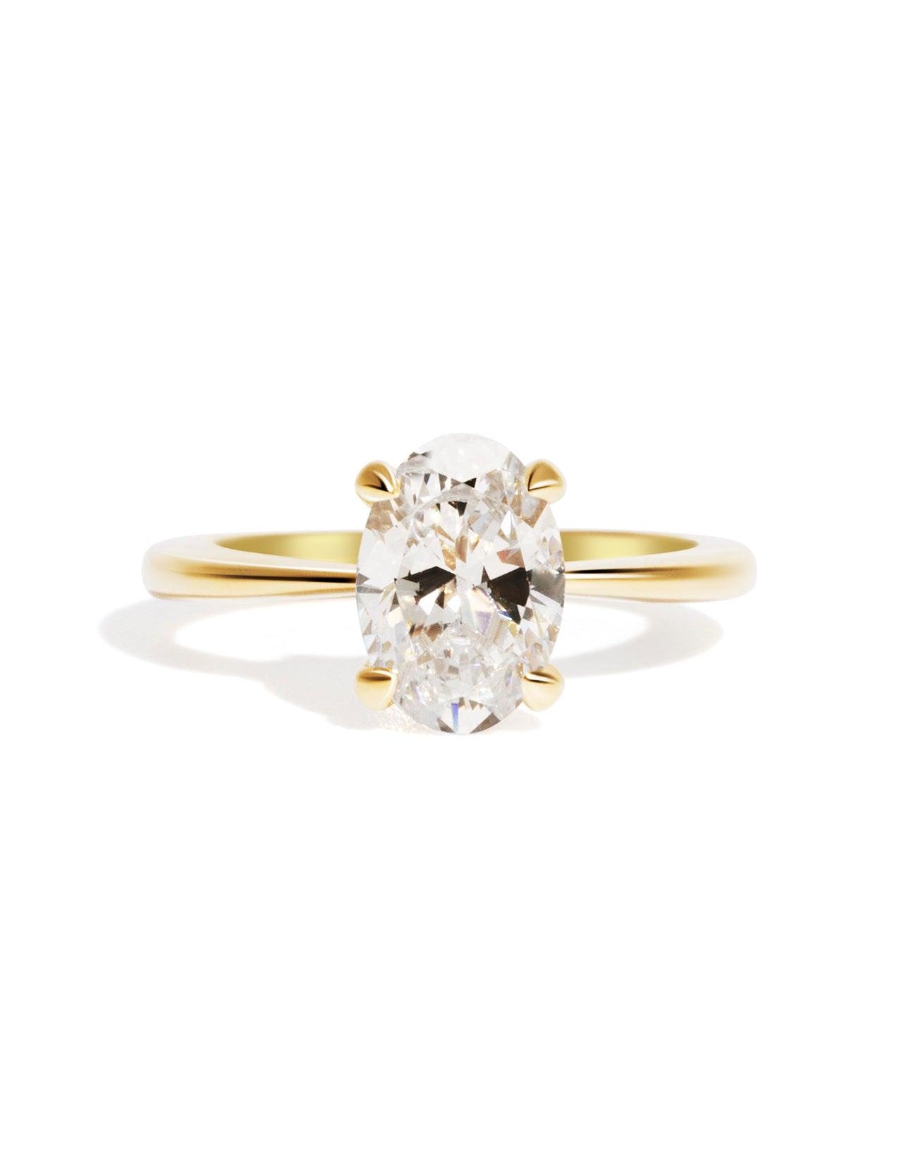 The June Ring with 2ct Oval Cultured Diamond - Molten Store