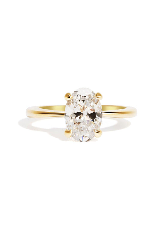 The June Ring with 2ct Oval Cultured Diamond - Molten Store