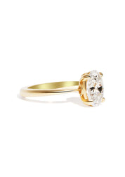 The June Ring with 2ct Oval Cultured Diamond - Molten Store