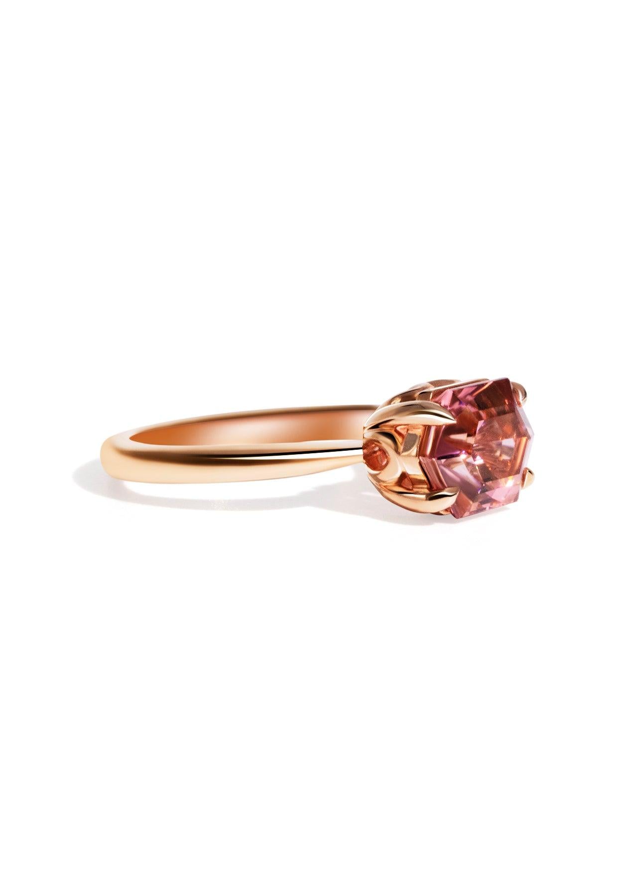 The June Ring with 3.23ct Hexagon Tourmaline - Molten Store