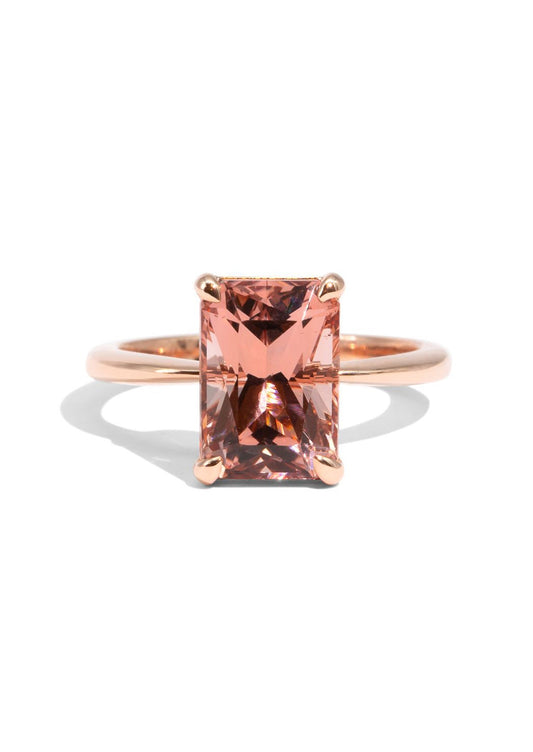 The June Ring with 3.81ct Emerald Morganite - Molten Store