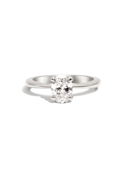 The June White Gold Ring Setting - Molten Store