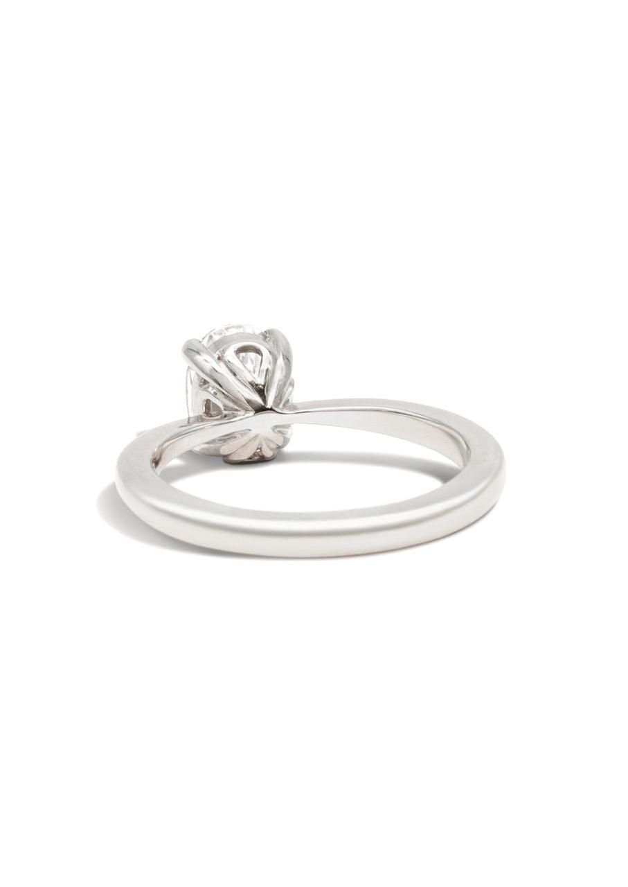 The June White Gold Ring Setting - Molten Store