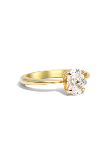 The June Yellow Gold Ring Setting - Molten Store