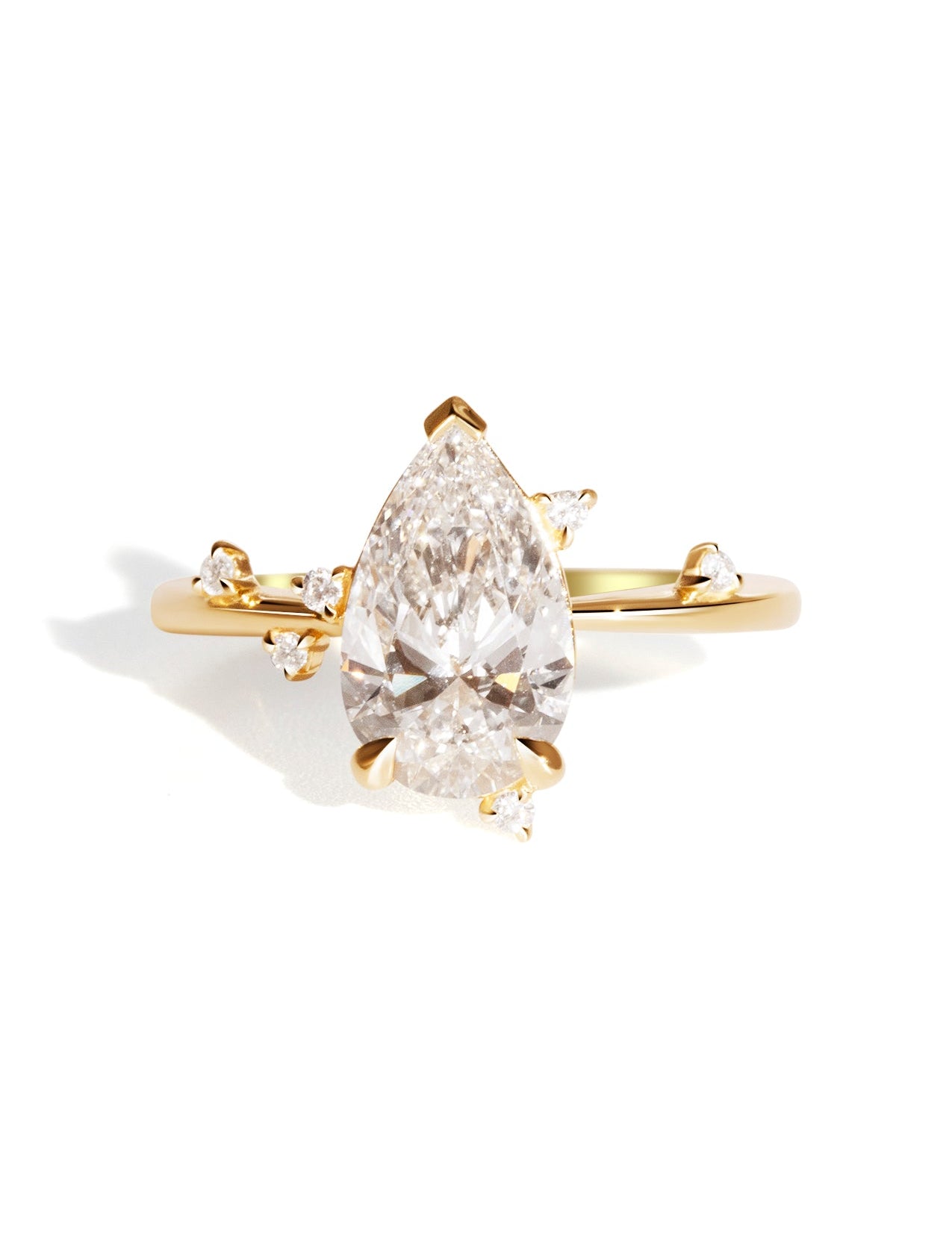 The Juniper Ring with 2.19ct Pear Cultured Diamond - Molten Store