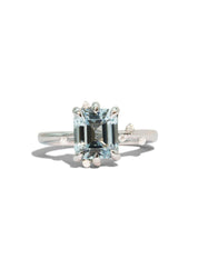 The Juniper Ring with 2.5ct Emerald Aquamarine - Molten Store