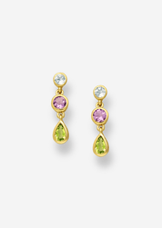 The Juno 18ct Gold Vermeil Drop Earrings - Molten Store