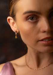 The Juno 18ct Gold Vermeil Drop Earrings - Molten Store