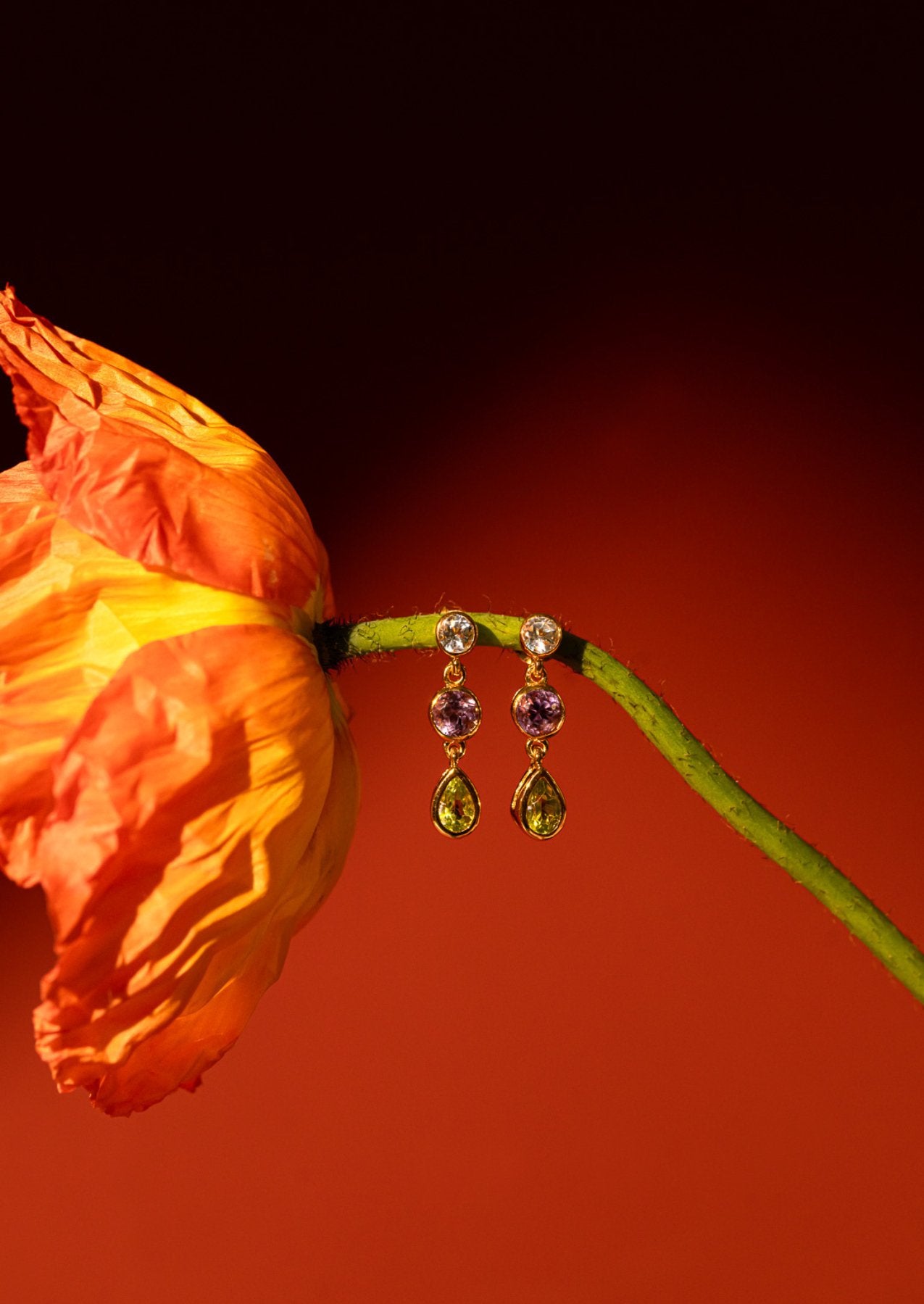 The Juno 18ct Gold Vermeil Drop Earrings - Molten Store