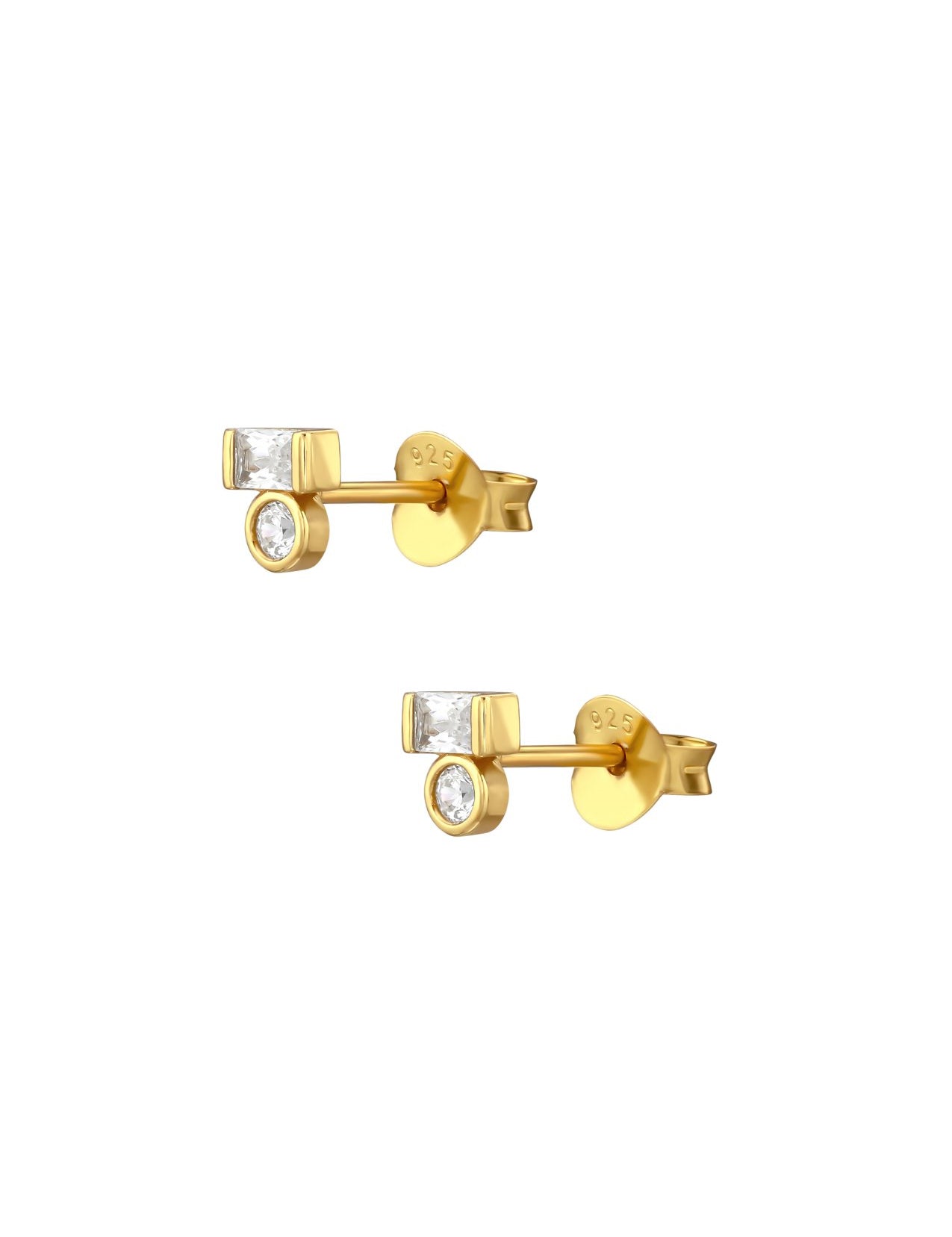 The Kismet 14ct Gold Vermeil Stud Earrings - Molten Store