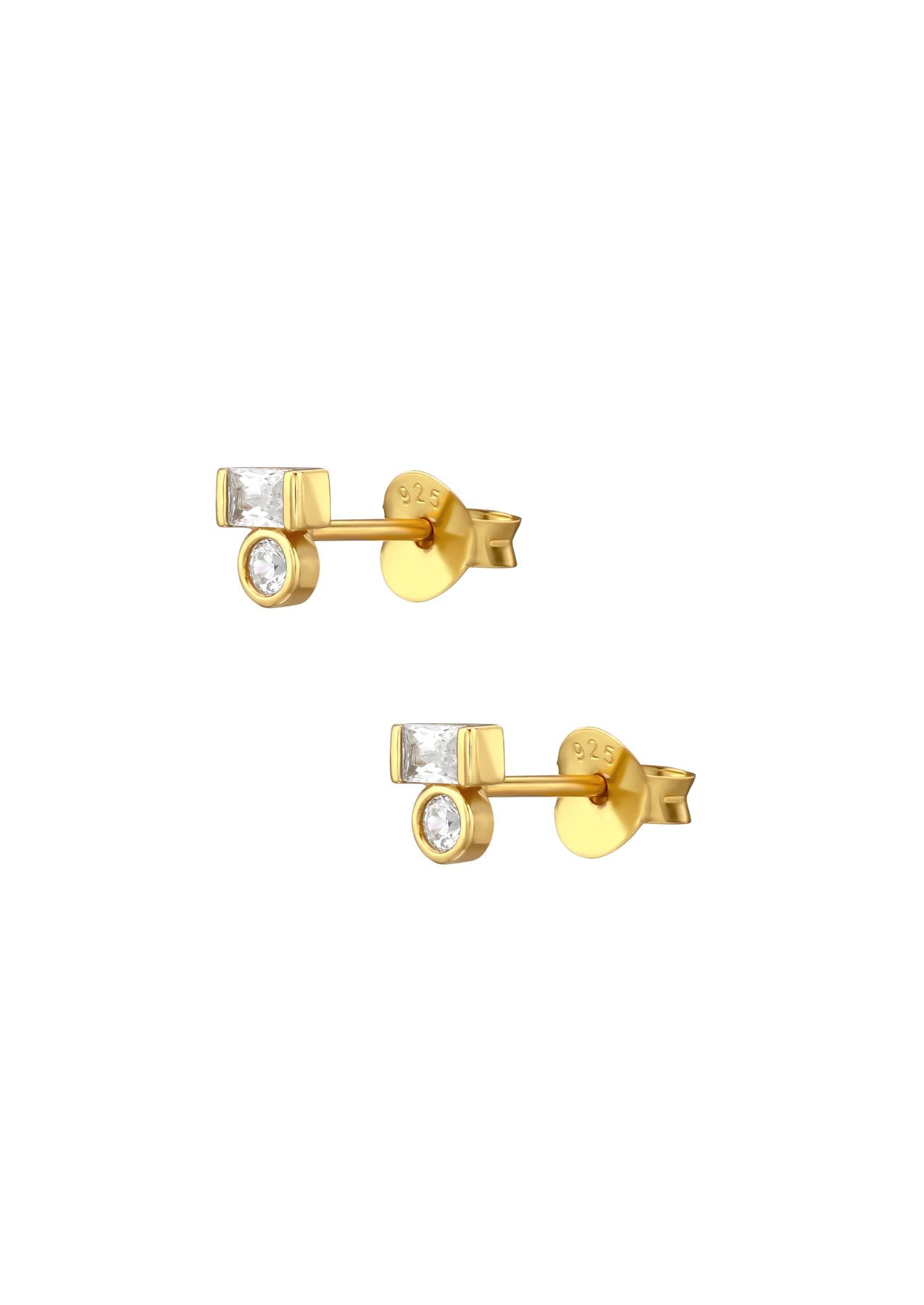 The Kismet 14ct Gold Vermeil Stud Earrings - Molten Store