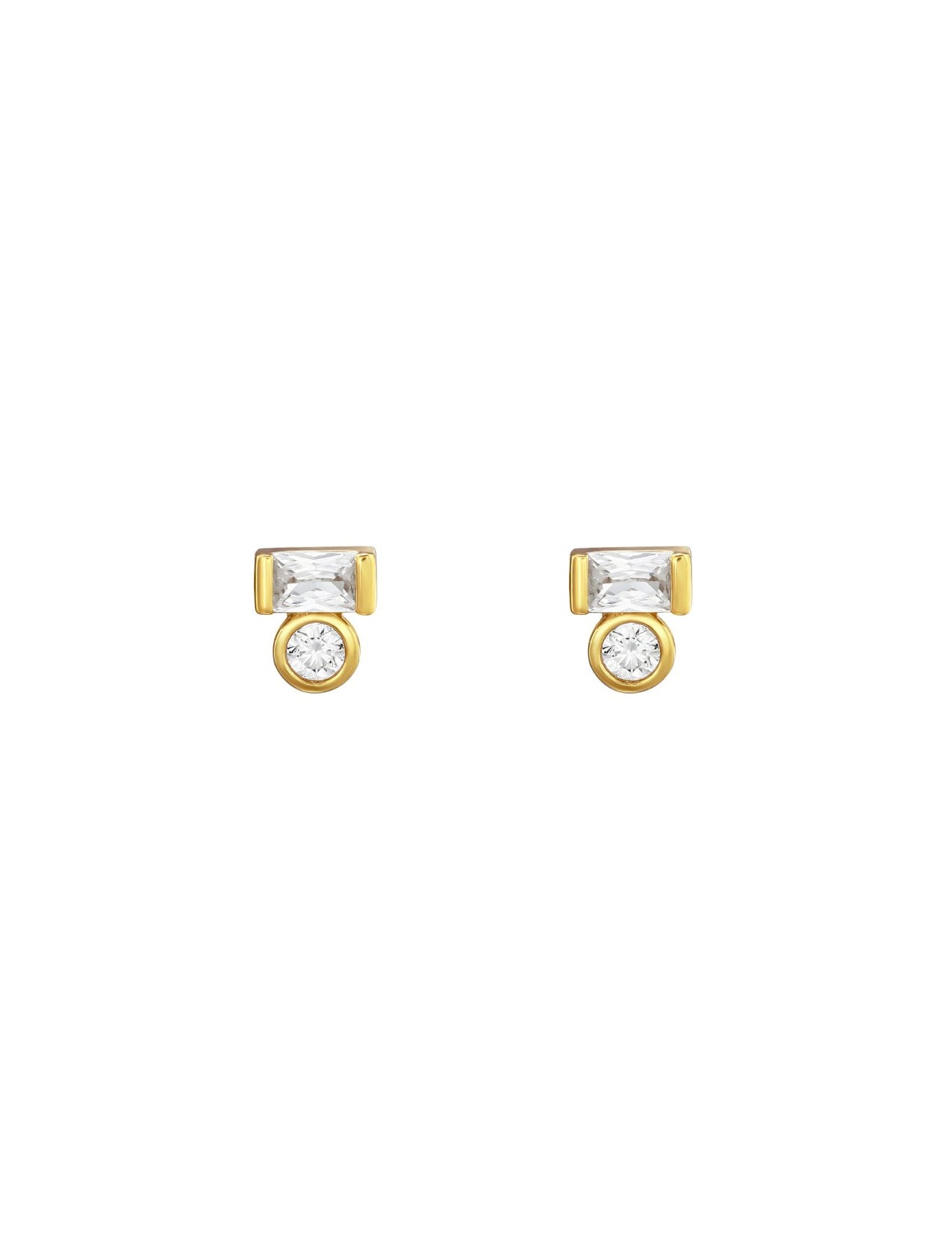 The Kismet 14ct Gold Vermeil Stud Earrings - Molten Store