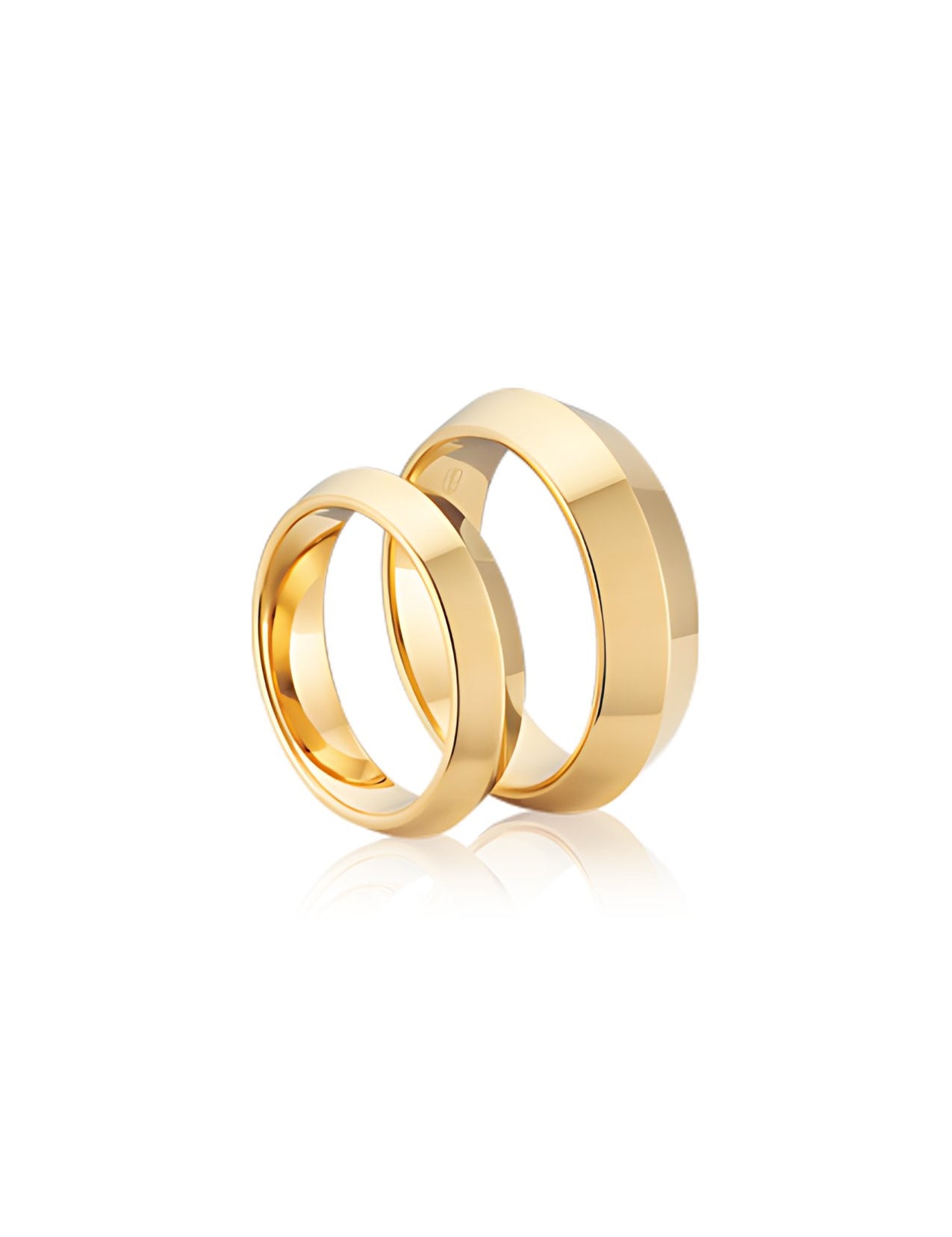 The Knife Edge 9ct Yellow Gold Band - Molten Store