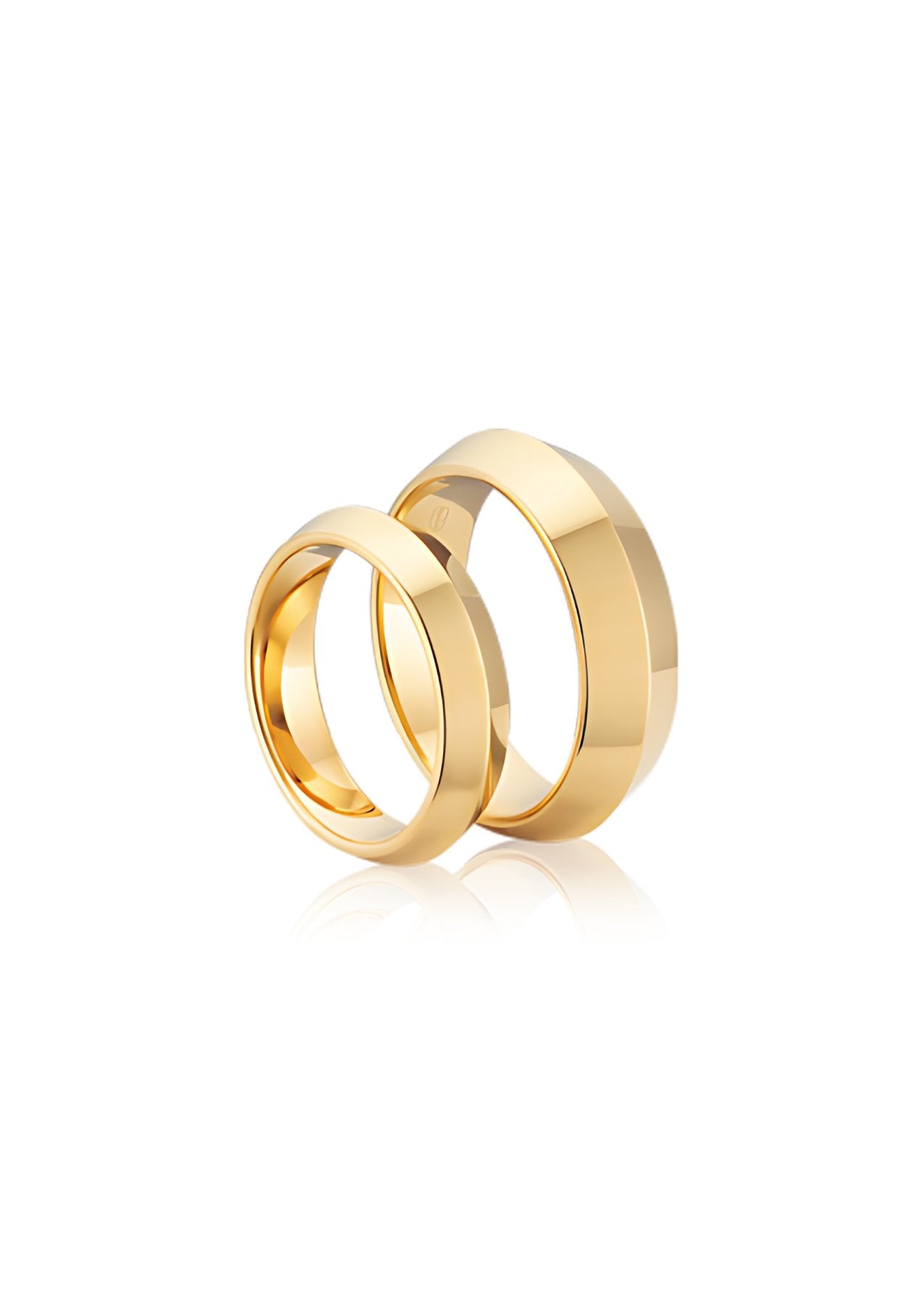 The Knife Edge 9ct Yellow Gold Band - Molten Store