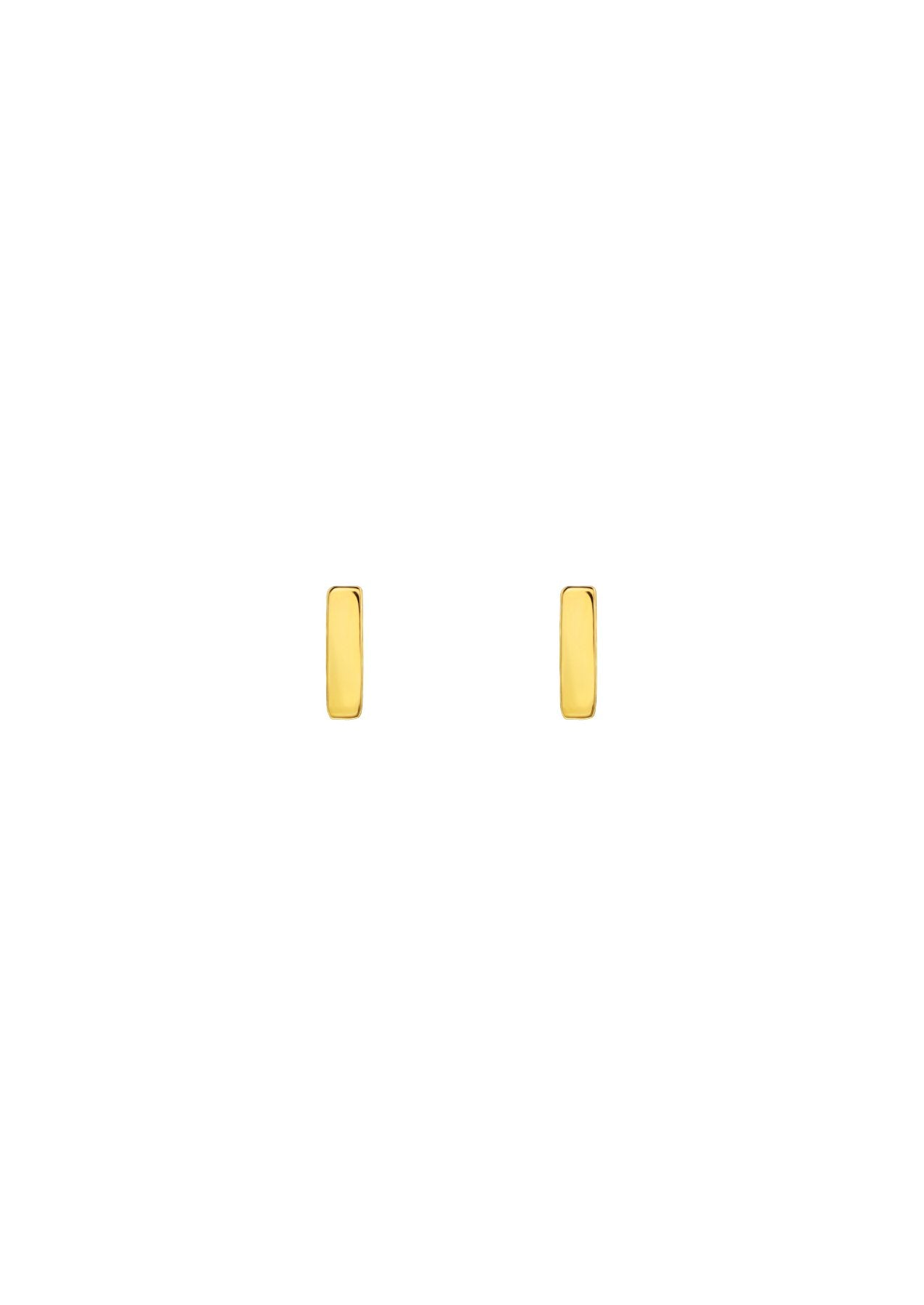 The Letter Gold Vermeil Stud Earrings - Molten Store