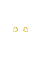 The Letter Gold Vermeil Stud Earrings - Molten Store