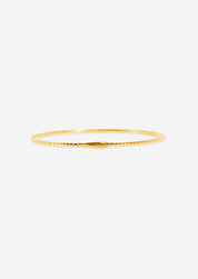 The Lou 18ct Yellow Gold Cultured Diamond Tennis Bangle (1ct TDW) - Molten Store