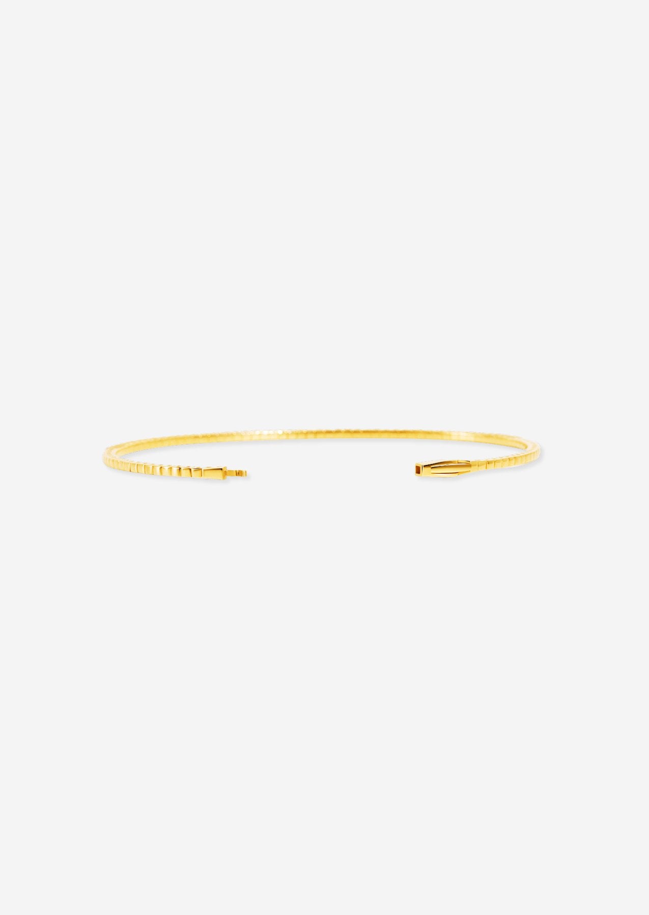 The Lou 18ct Yellow Gold Cultured Diamond Tennis Bangle (1ct TDW) - Molten Store