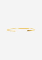 The Lou 18ct Yellow Gold Cultured Diamond Tennis Bangle (1ct TDW) - Molten Store