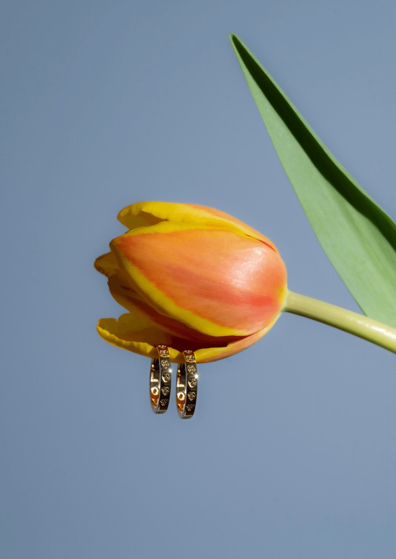 The Love Letter Blossom 14ct Gold Vermeil Hoop Earrings - Molten Store